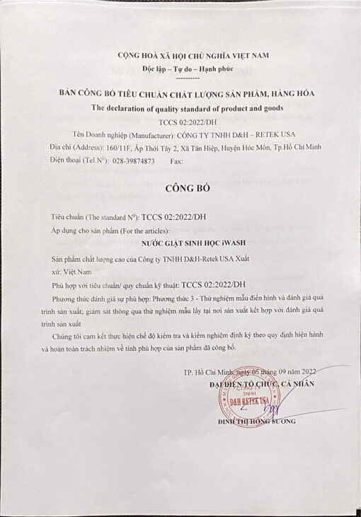 Nước Giặt Sinh Học IWASH (màu hồng) - Ảnh 2