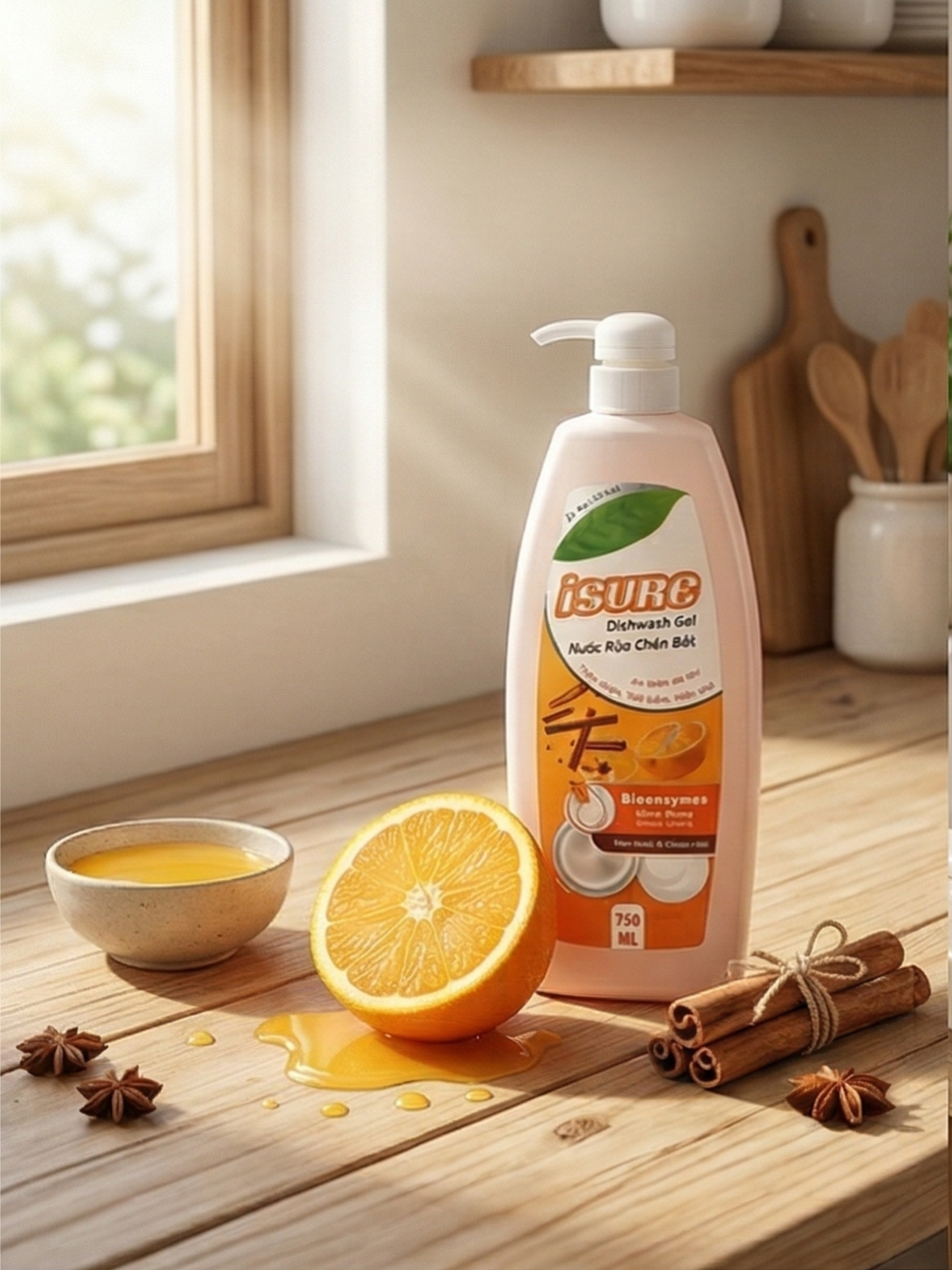 NƯỚC RỬA CHÉN BÁT Isure (750ml)