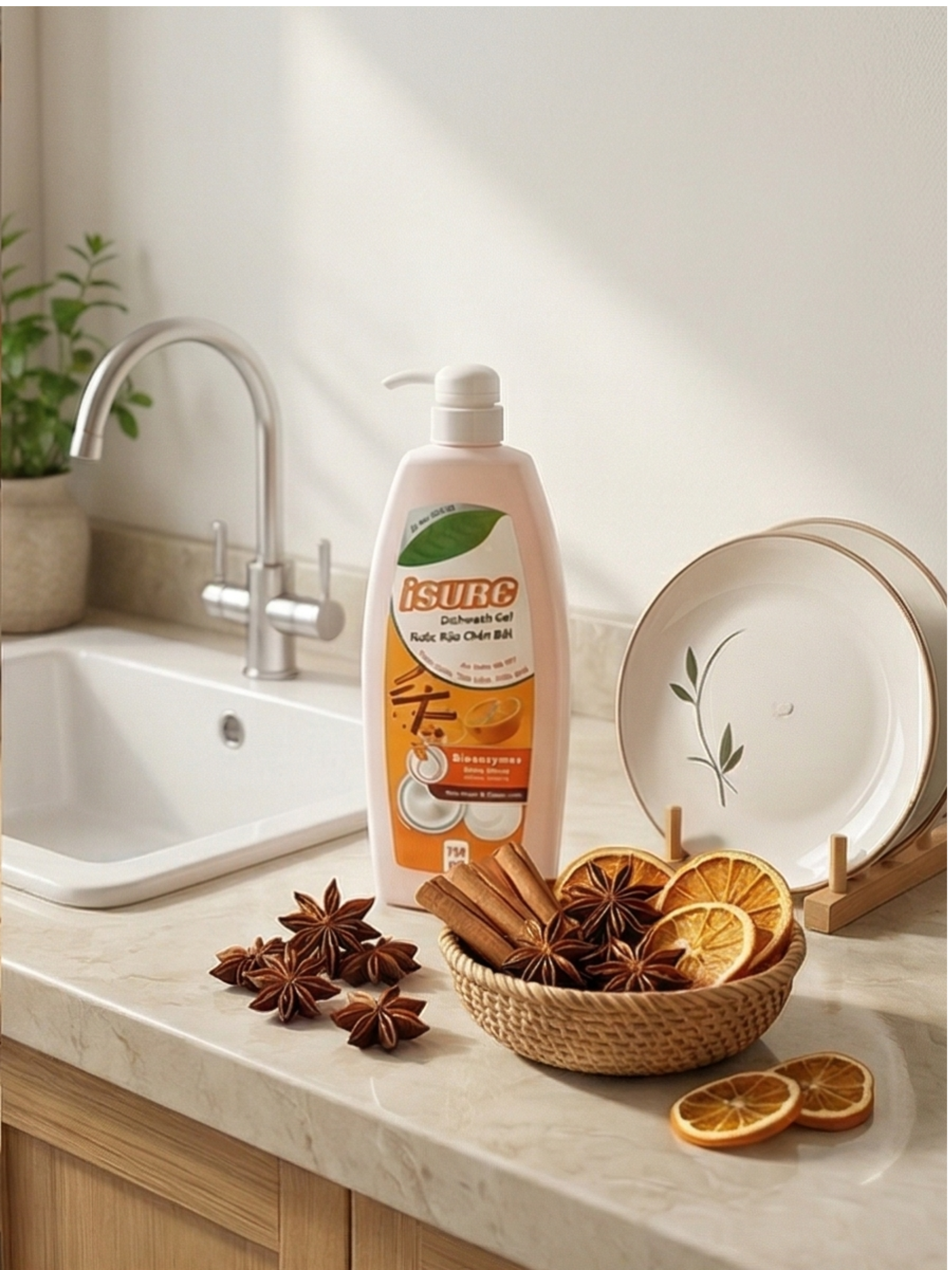 NƯỚC RỬA CHÉN BÁT Isure (750ml) - Ảnh 3