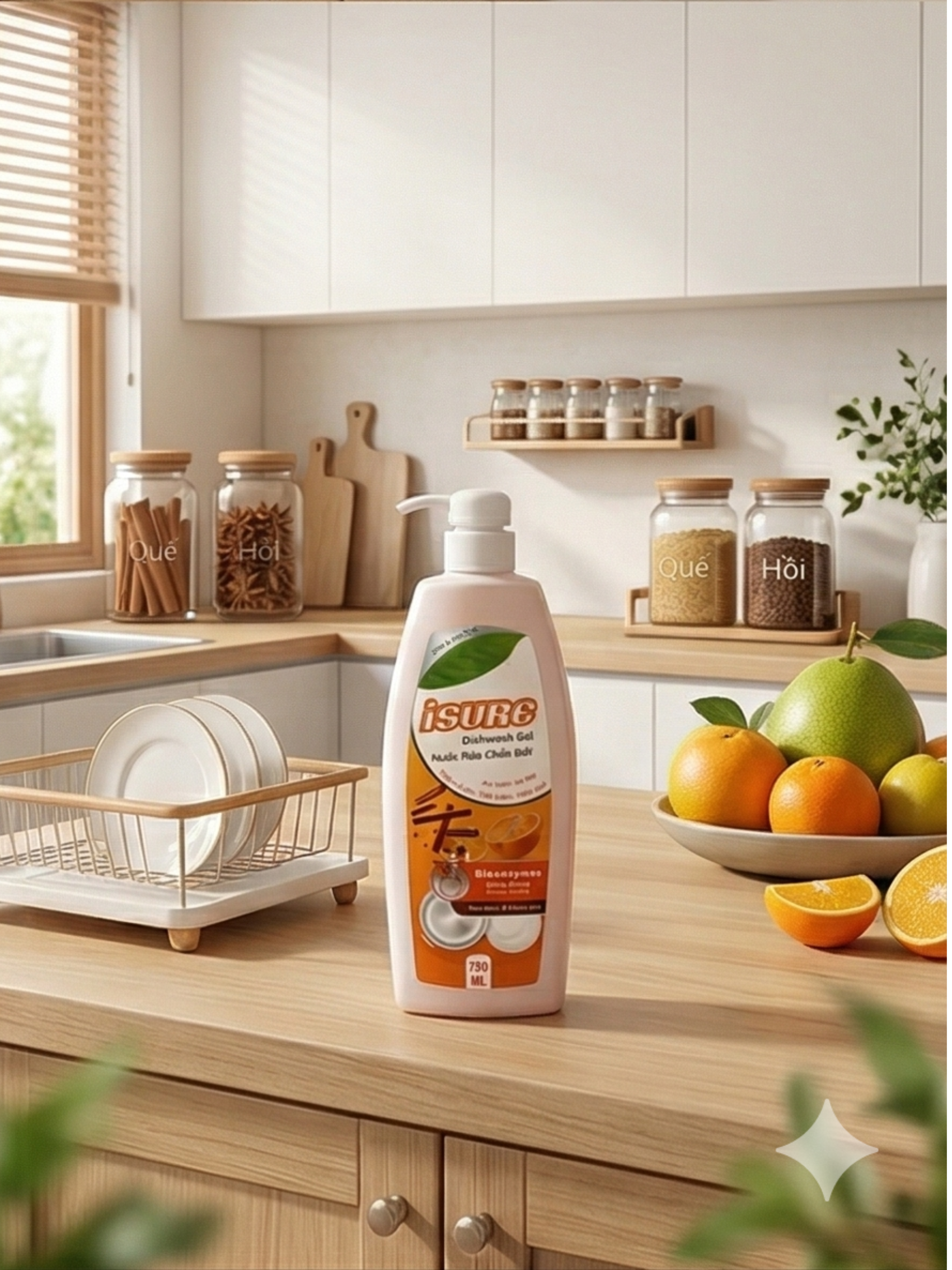 NƯỚC RỬA CHÉN BÁT Isure (750ml) - Ảnh 4