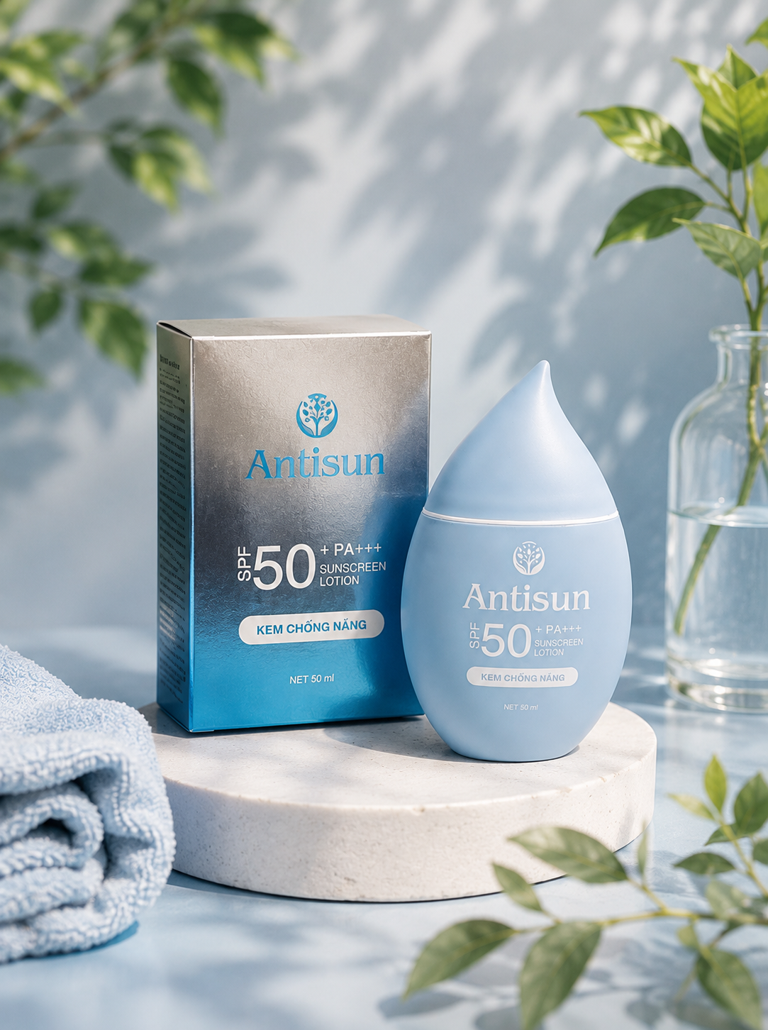 ANTISUN SPF50+ PA+++ SUNSCREEN LOTION – KEM CHỐNG NẮNG